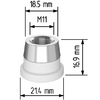 Керамический держатель сопла D21,4 (M11) для Raytools  арт.120515092A - st-e.info - Тула