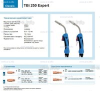 Горелка для полуавтоматической сварки TBi 250 Expert, длина 3 m. - st-e.info - Тула
