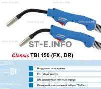 Горелка для полуавтоматической сварки TBi 240-blue-ESG, длина 5 метров - st-e.info - Тула