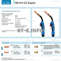 Горелка для полуавтоматической сваркиTBi 511-CC Expert, длина 4 m. - st-e.info - Тула