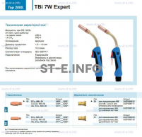 Горелка для полуавтоматической сварки TBi  7W Expert, длина 3 m. - st-e.info - Тула