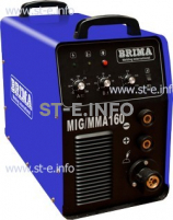Сварочный полуавтомат инверторный одноблочный Brima MIG/MMA-160 - st-e.info - Тула