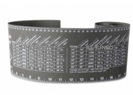 Лента для разметки труб 128mm*2740mm - st-e.info - Тула