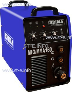 Сварочный полуавтомат инверторный одноблочный Brima MIG/MMA-160 - st-e.info - Тула